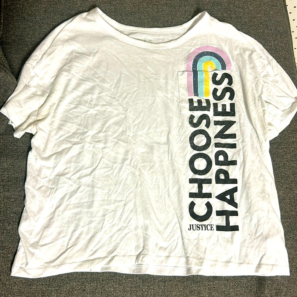 Justice Choose Happiness Tee 🌈